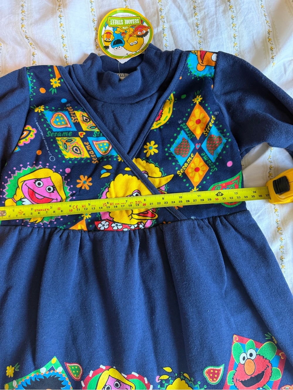 Vintage 1998 Sesame Street Girls Dress NWT Size 6 Big Bird Elmo 90s - Picture 6 of 7